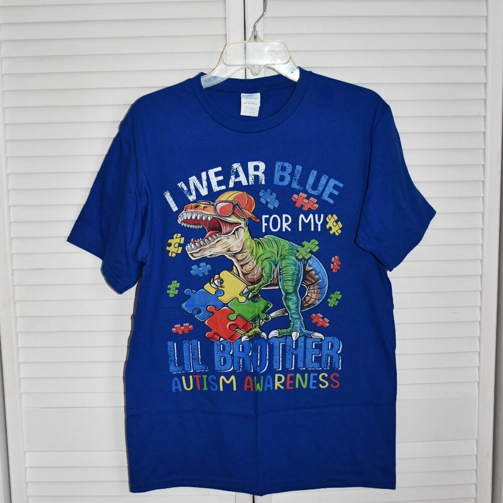 Kids T-Shirt Supporting Autism Awareness, Size Medium (10-12)